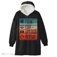 Film Edit Upload Repeat Cinematographer Cinematography Hooded Wearable Blanket thumb 0