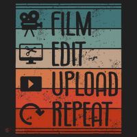 Film Edit Upload Repeat Cinematographer Cinematography V.I.T. Fleece Crew Sweatshirt thumb 2