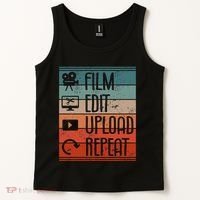 Film Edit Upload Repeat Cinematographer Cinematography Tank Top thumb 2