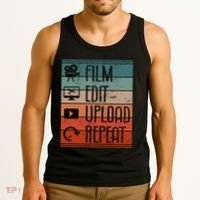 Film Edit Upload Repeat Cinematographer Cinematography Tank Top thumb 3