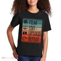 Film Edit Upload Repeat Cinematographer Cinematography Kids T-Shirt thumb 2
