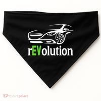 Funny Electric Vehicle Car Revolution Ev Driving Earth Day Gift USA-Made Doggie Bandana thumb 0