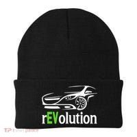 Funny Electric Vehicle Car Revolution Ev Driving Earth Day Gift Beanie thumb 0