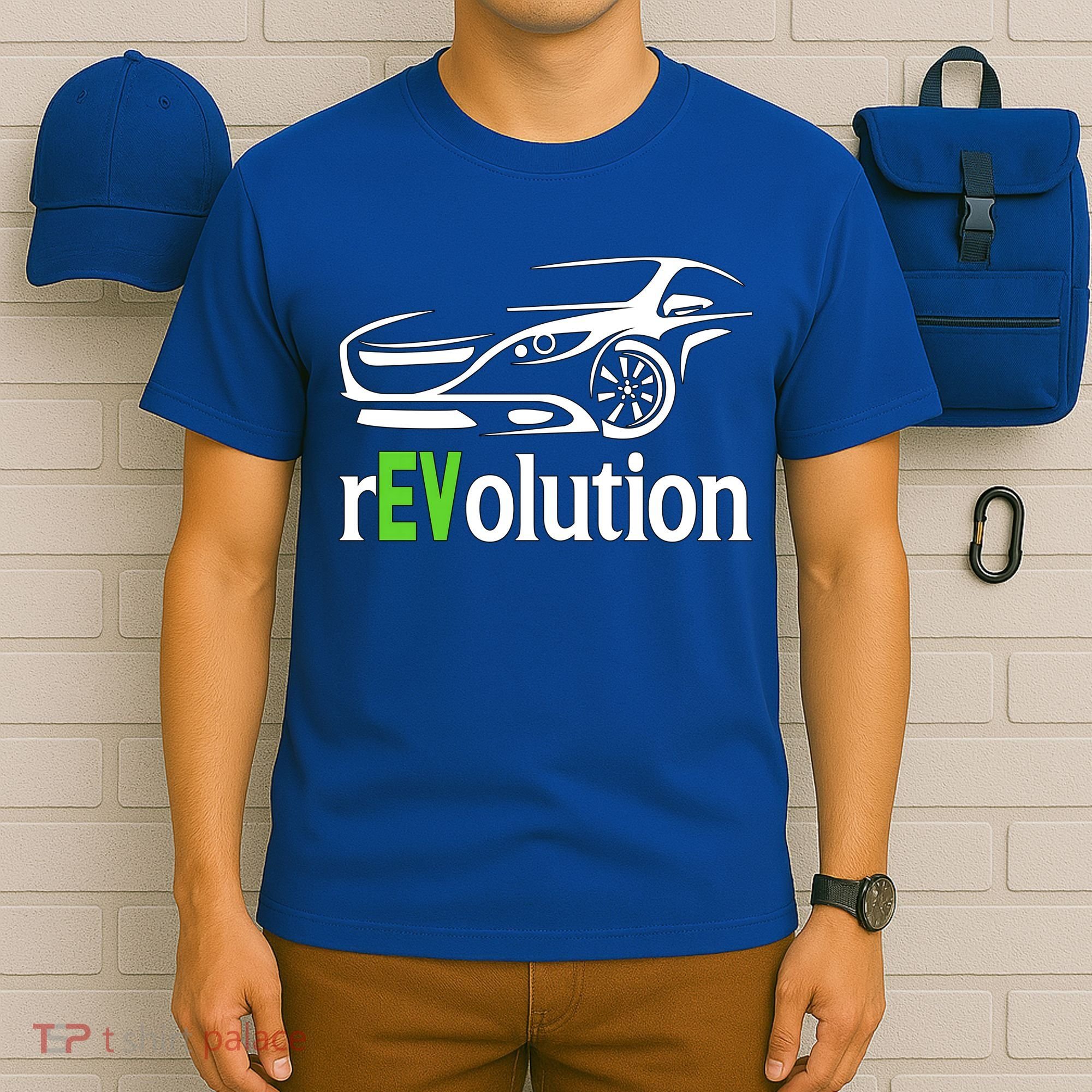 Funny Electric Vehicle Car Revolution Ev Driving Earth Day Gift T-Shirt