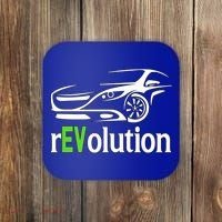 Funny Electric Vehicle Car Revolution Ev Driving Earth Day Gift Coaster thumb 0