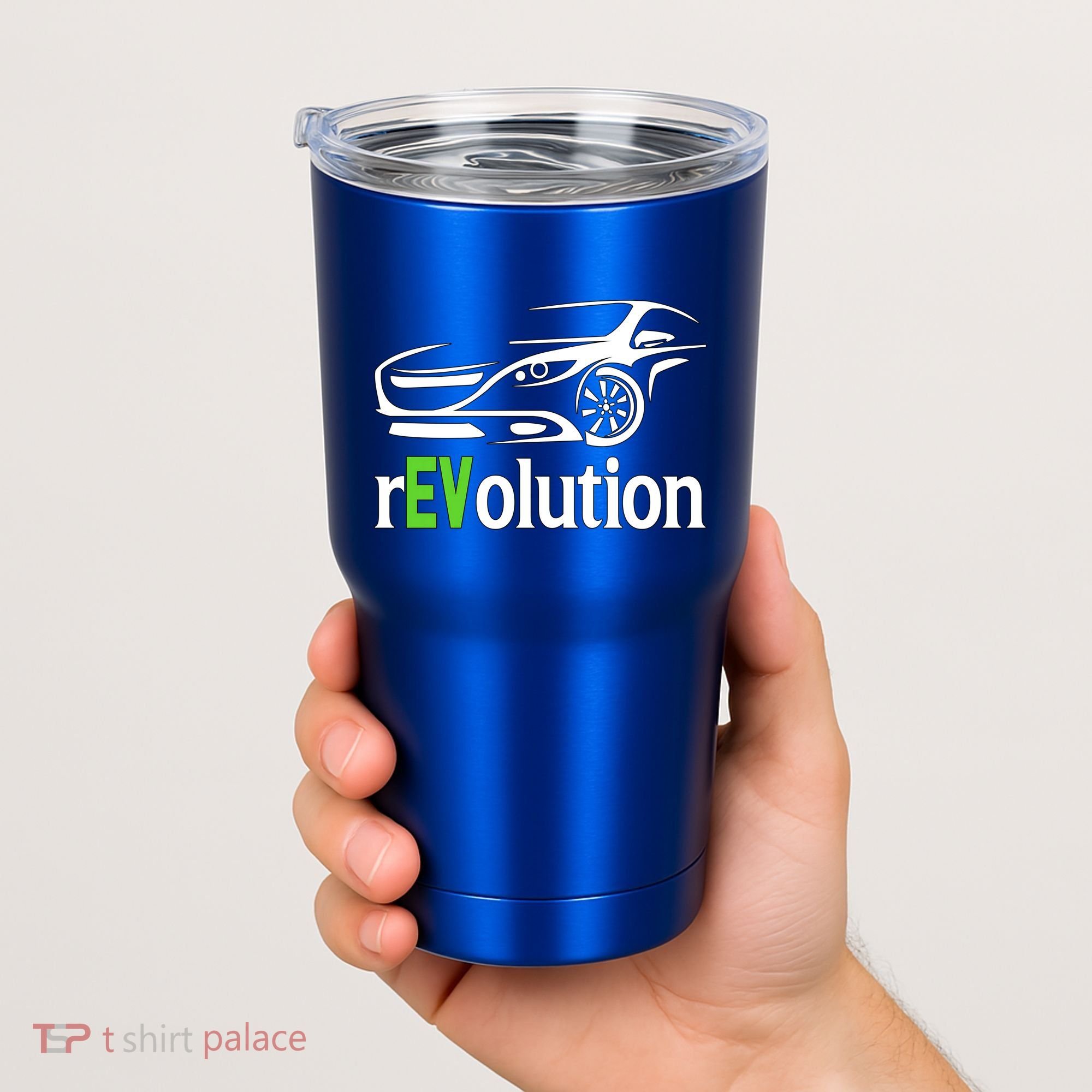 Funny Electric Vehicle Car Revolution Ev Driving Earth Day Gift Tumbler