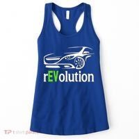 Funny Electric Vehicle Car Revolution Ev Driving Earth Day Gift Women's Tank Top thumb 0