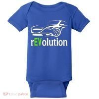 Funny Electric Vehicle Car Revolution Ev Driving Earth Day Gift Baby Bodysuit thumb 0