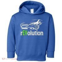 Funny Electric Vehicle Car Revolution Ev Driving Earth Day Gift Toddler Hoodie thumb 0