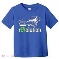 Funny Electric Vehicle Car Revolution Ev Driving Earth Day Gift Toddler T-Shirt thumb 0