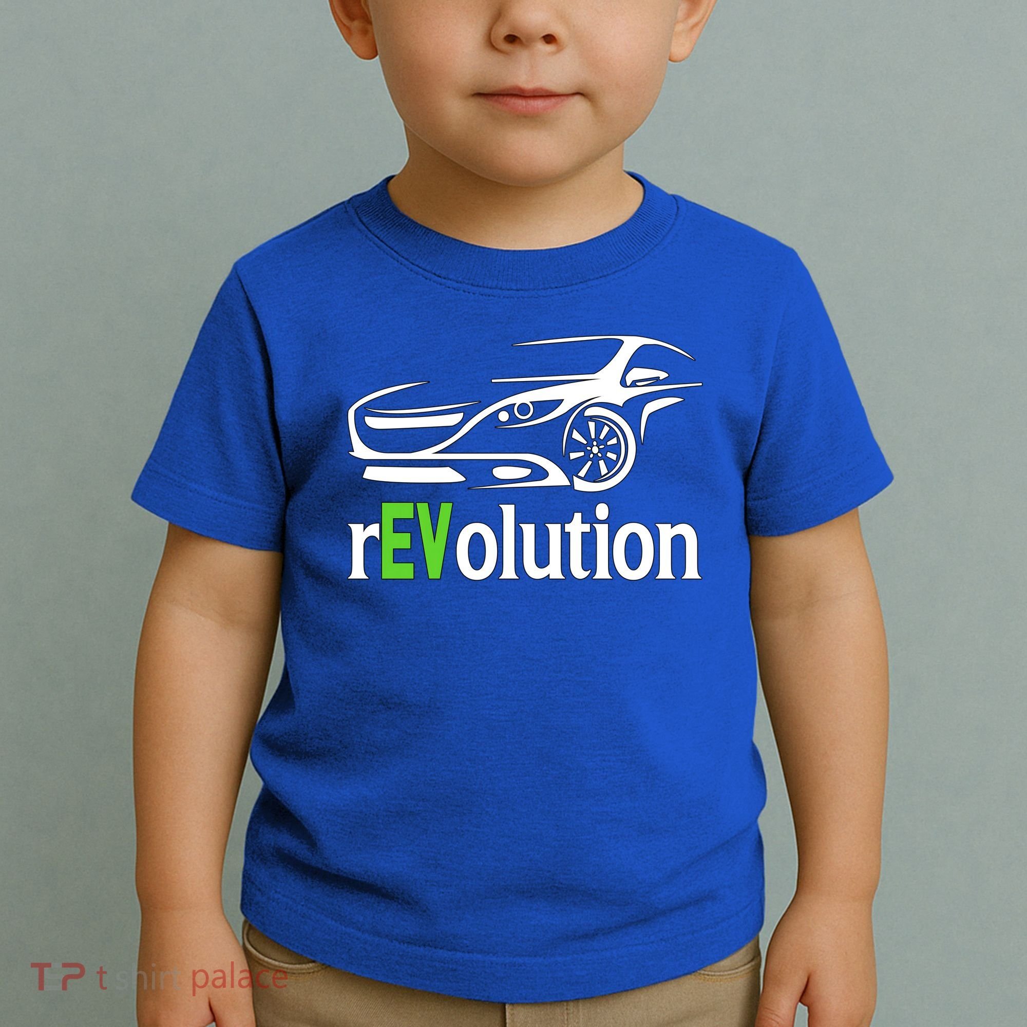 Funny Electric Vehicle Car Revolution Ev Driving Earth Day Gift Toddler T-Shirt
