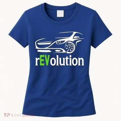 Funny Electric Vehicle Car Revolution Ev Driving Earth Day Gift Women's T-Shirt