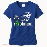 Funny Electric Vehicle Car Revolution Ev Driving Earth Day Gift Women's T-Shirt thumb 0