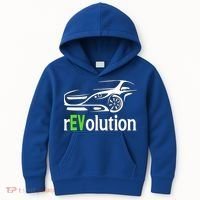 Funny Electric Vehicle Car Revolution Ev Driving Earth Day Gift Kids Hoodie thumb 0