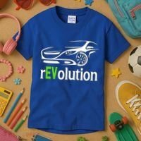 Funny Electric Vehicle Car Revolution Ev Driving Earth Day Gift Kids T-Shirt thumb 3