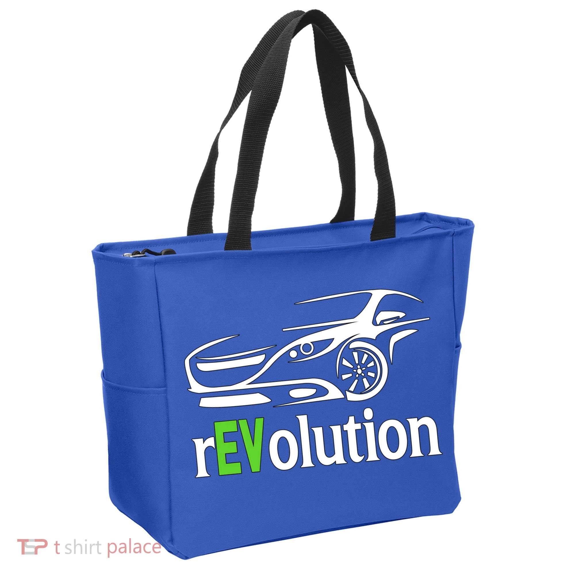 Funny Electric Vehicle Car Revolution Ev Driving Earth Day Gift Tote Bag