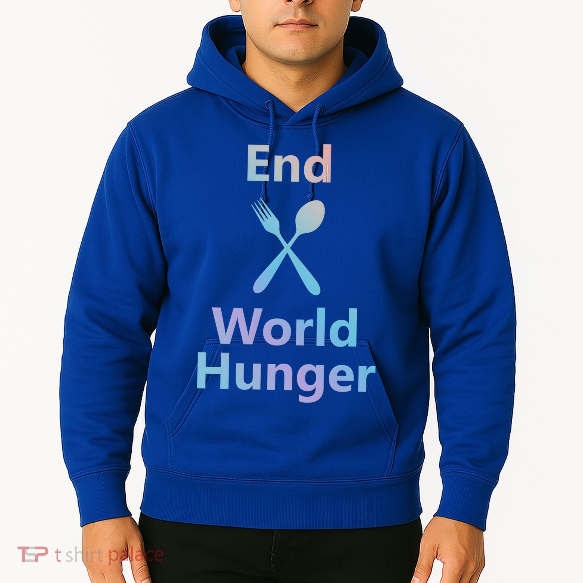 Fight End World Hunger Food Fork Spoon Day Month National Gift Hoodie