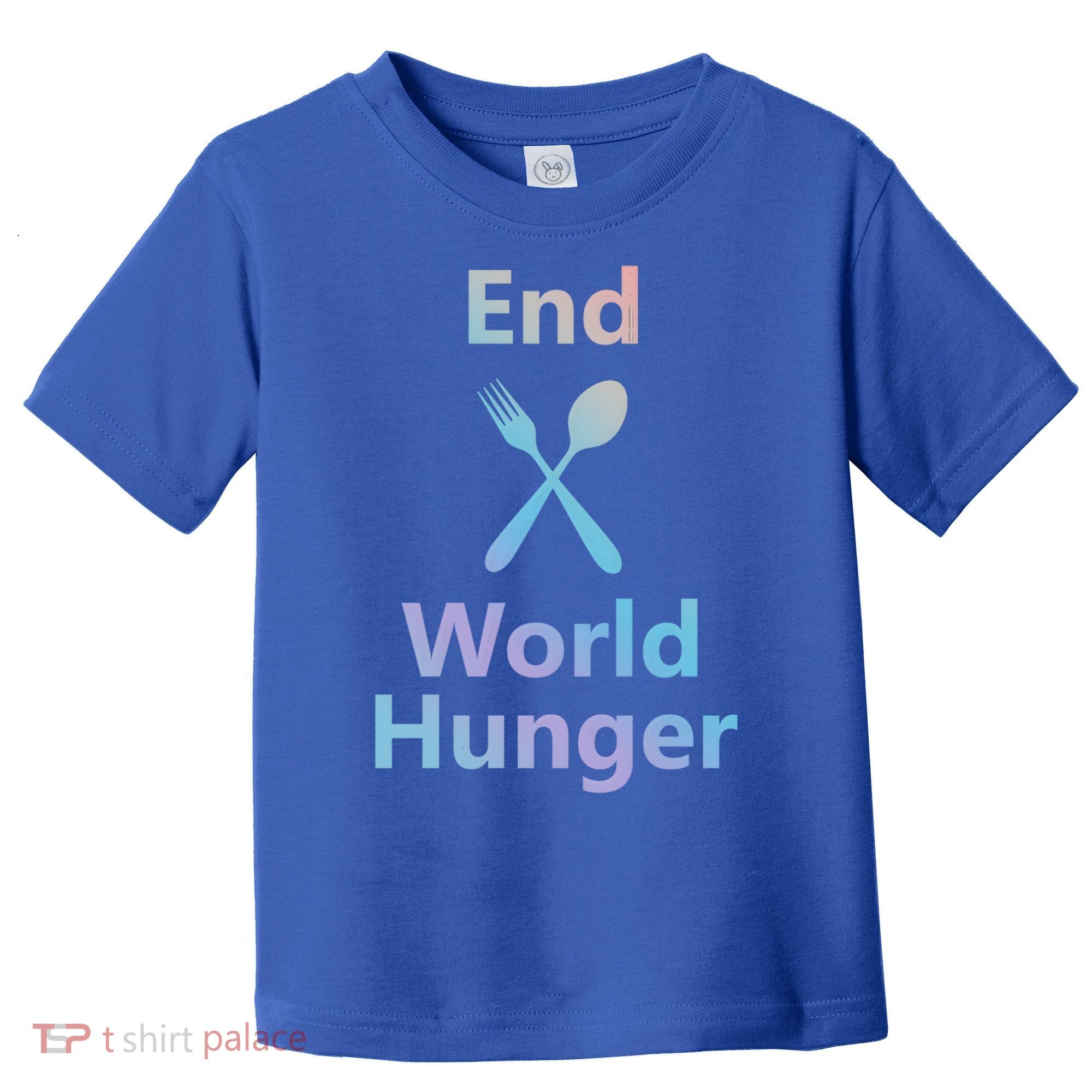 Fight End World Hunger Food Fork Spoon Day Month National Gift Toddler T-Shirt