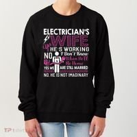 Funny Electrician Wife Electrician Gift Women's Sweatshirt thumb 0