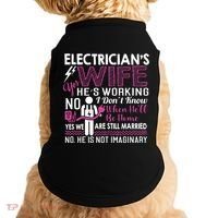 Funny Electrician Wife Electrician Gift Doggie Tank thumb 0