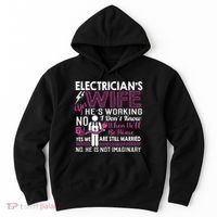 Funny Electrician Wife Electrician Gift Hoodie thumb 0