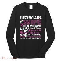 Funny Electrician Wife Electrician Gift Long Sleeve Shirt thumb 0