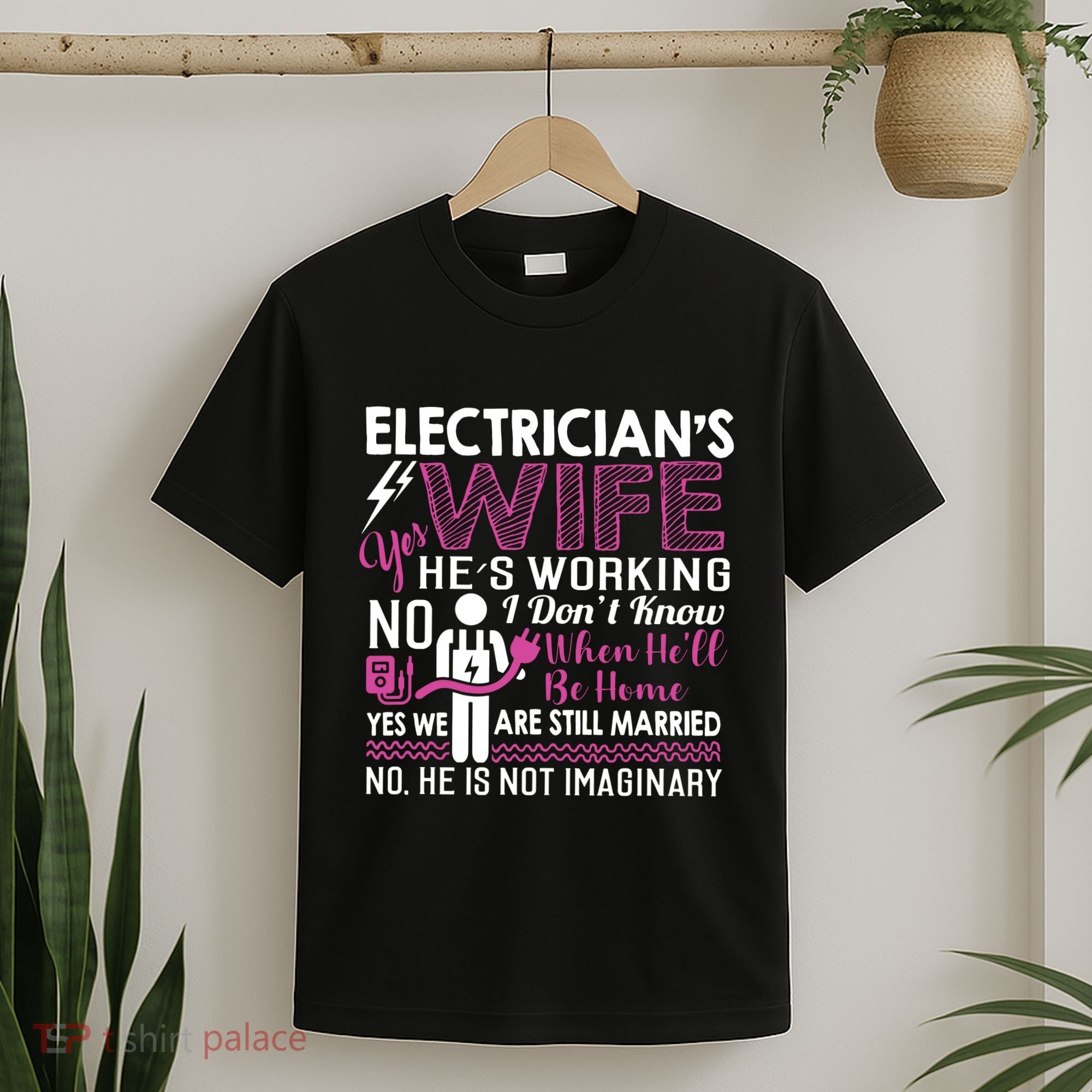 Funny Electrician Wife Electrician Gift T-Shirt