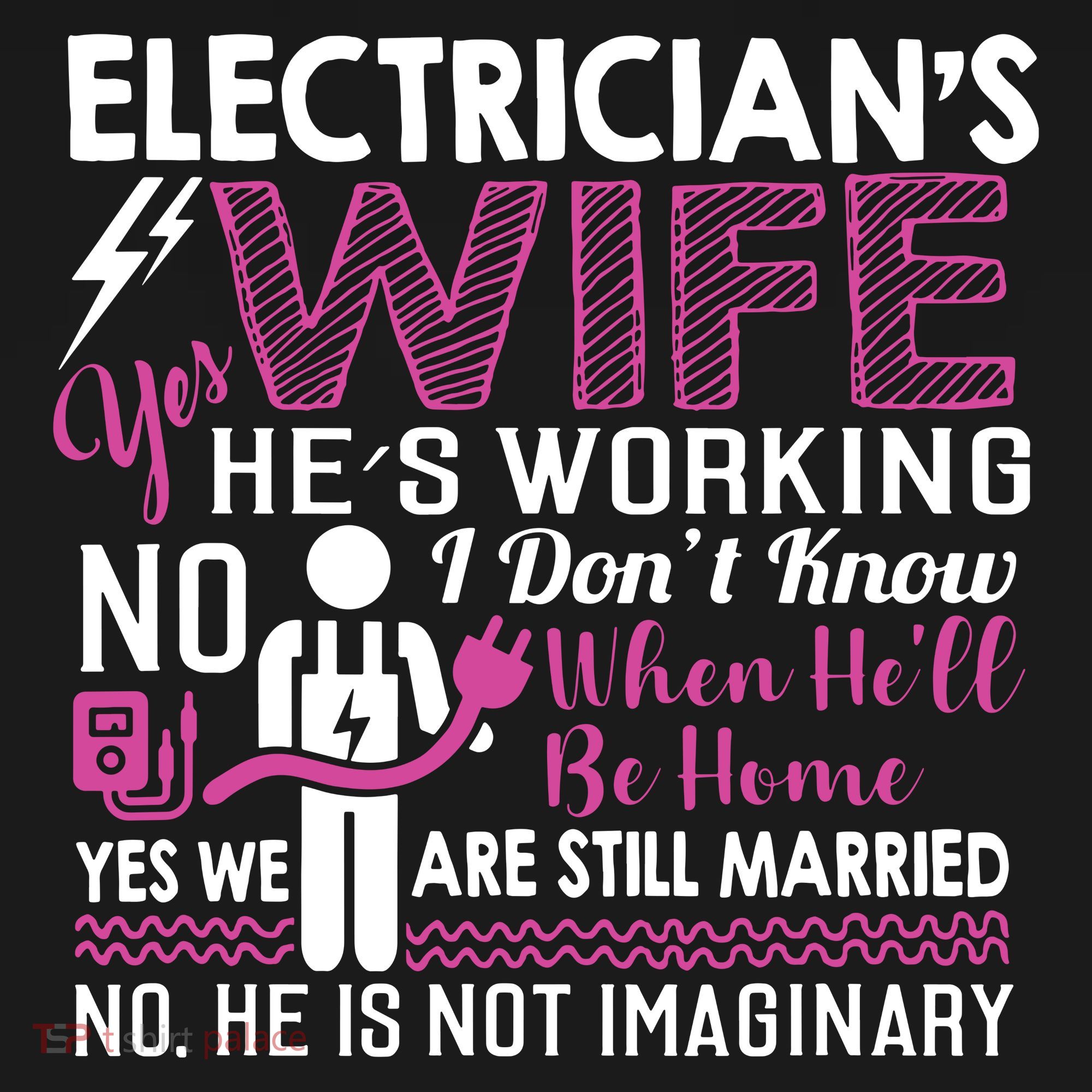 Funny Electrician Wife Electrician Gift Women's Hoodie