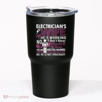 Funny Electrician Wife Electrician Gift Tumbler thumb 0