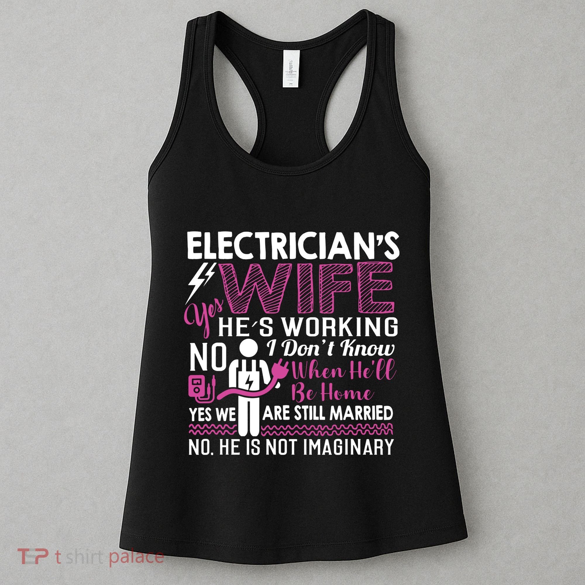 Funny Electrician Wife Electrician Gift Women's Tank Top
