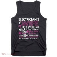 Funny Electrician Wife Electrician Gift Tank Top thumb 0