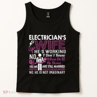 Funny Electrician Wife Electrician Gift Tank Top thumb 2