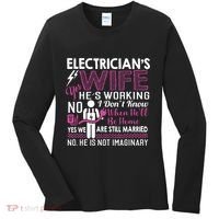 Funny Electrician Wife Electrician Gift Women's Long Sleeve Shirt thumb 0