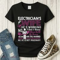 Funny Electrician Wife Electrician Gift Women's T-Shirt thumb 3