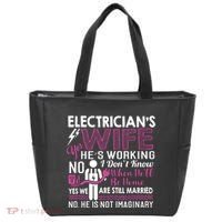 Funny Electrician Wife Electrician Gift Tote Bag thumb 0