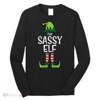 Festive Elf Xmas Matching Holiday Outfits Long Sleeve Shirt thumb 0