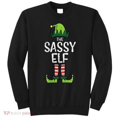 Festive Elf Xmas Matching Holiday Outfits Sweatshirt