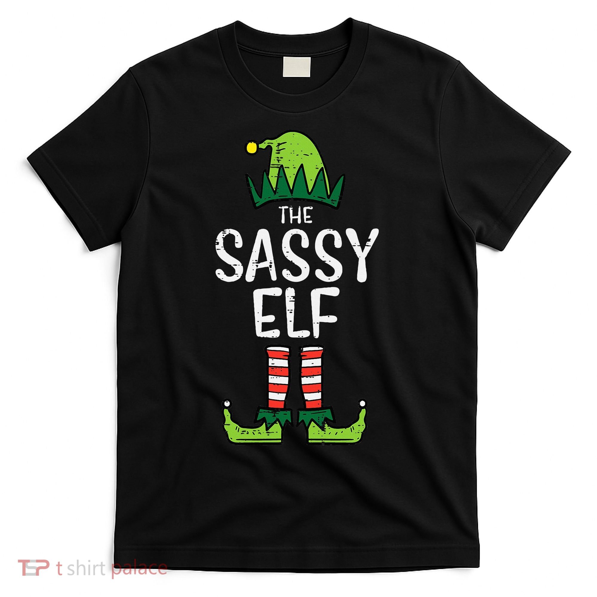 Festive Elf Xmas Matching Holiday Outfits T-Shirt