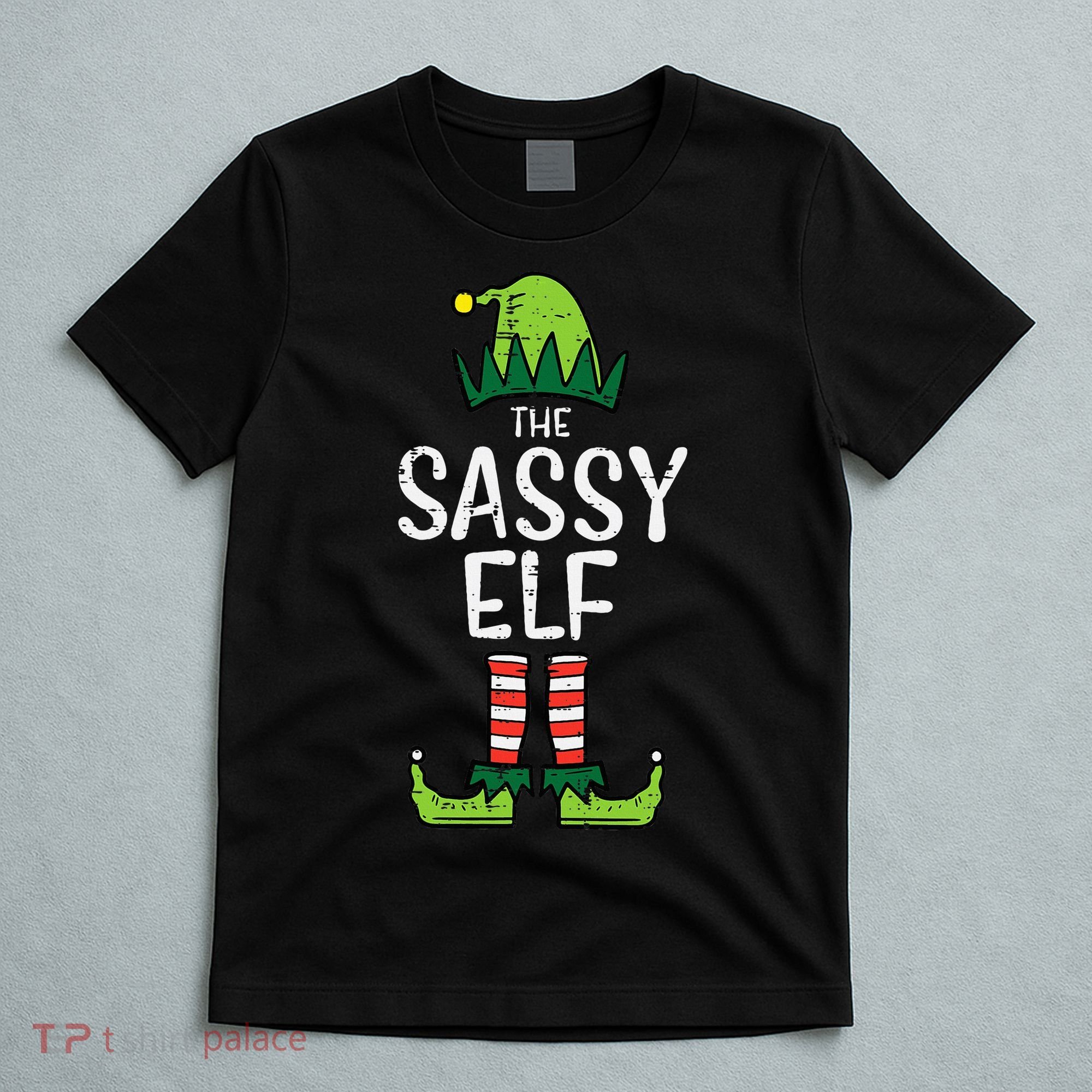 Festive Elf Xmas Matching Holiday Outfits T-Shirt