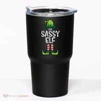 Festive Elf Xmas Matching Holiday Outfits Tumbler thumb 0