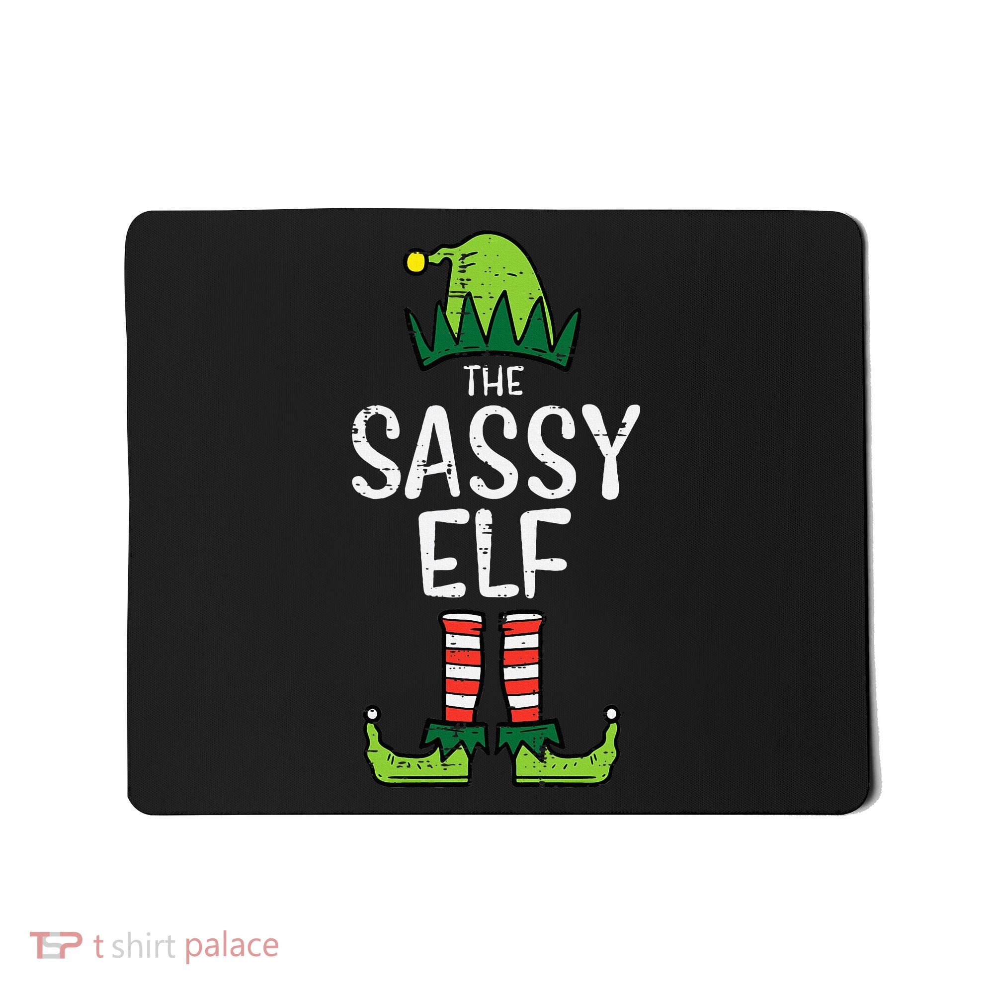 Festive Elf Xmas Matching Holiday Outfits Mousepad