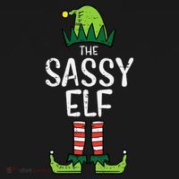 Festive Elf Xmas Matching Holiday Outfits Women's Tank Top thumb 5