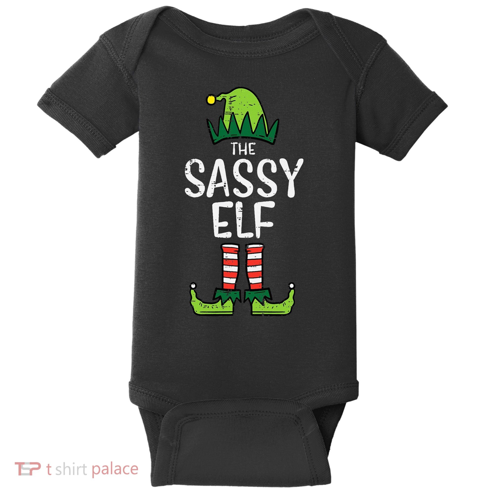 Festive Elf Xmas Matching Holiday Outfits Baby Bodysuit