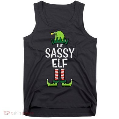Festive Elf Xmas Matching Holiday Outfits Tank Top