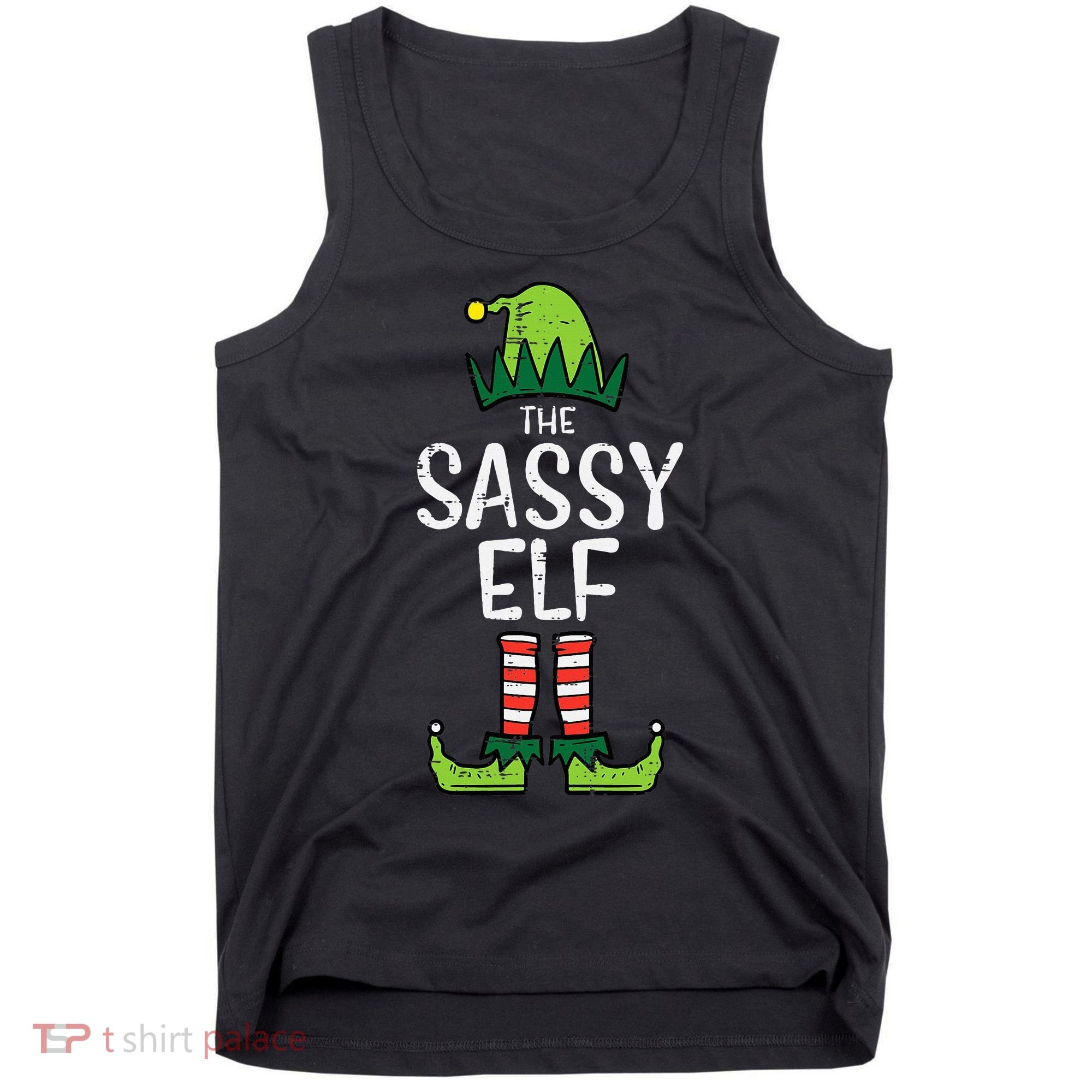 Festive Elf Xmas Matching Holiday Outfits Tank Top