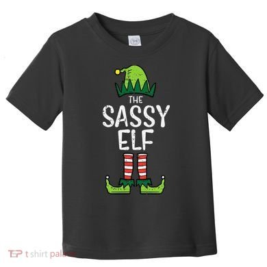 Festive Elf Xmas Matching Holiday Outfits Toddler T-Shirt