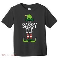 Festive Elf Xmas Matching Holiday Outfits Toddler T-Shirt thumb 0