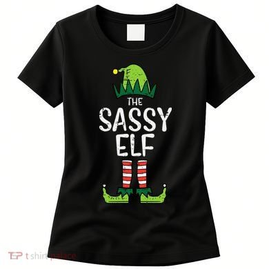 Festive Elf Xmas Matching Holiday Outfits Women's T-Shirt