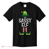 Festive Elf Xmas Matching Holiday Outfits Kids T-Shirt thumb 0