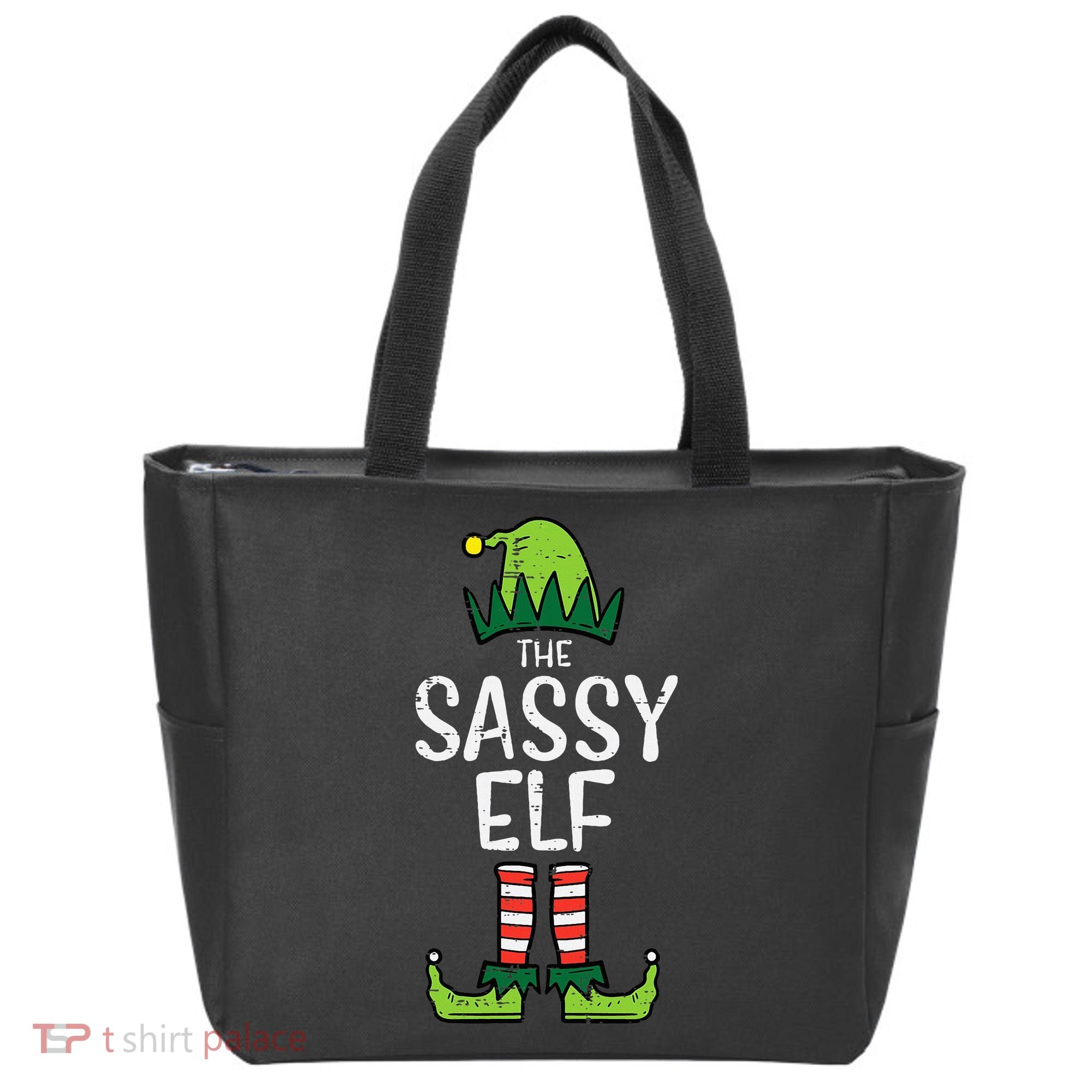 Festive Elf Xmas Matching Holiday Outfits Tote Bag